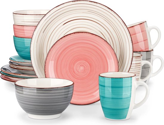 Mäser Kitchen Time II, Geschirr-Set für 4 Personen, 16-tlg