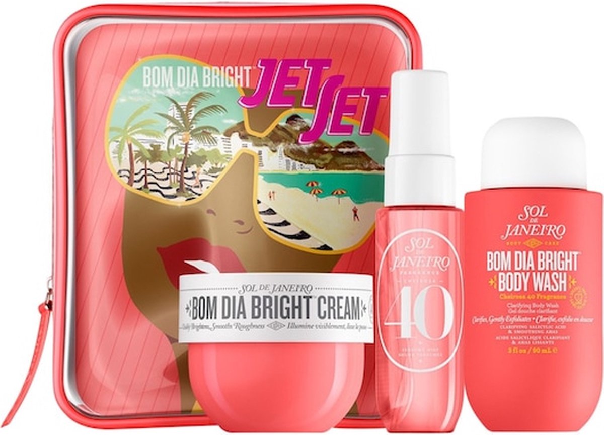 Sol de Janeiro set - bath & Body - Douchgel - Bodylotion - Bodymist - Bom Dia Bright Jet Set