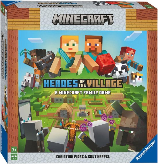 Foto: Ravensburger minecraft junior heroes of the village bordspel