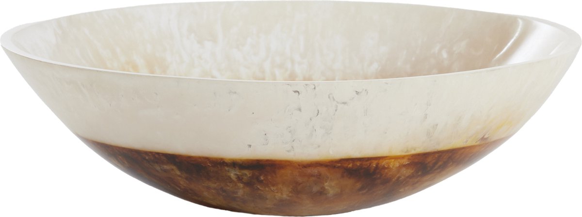 Schaal BINANGA - Ø26x7.5cm - Wit