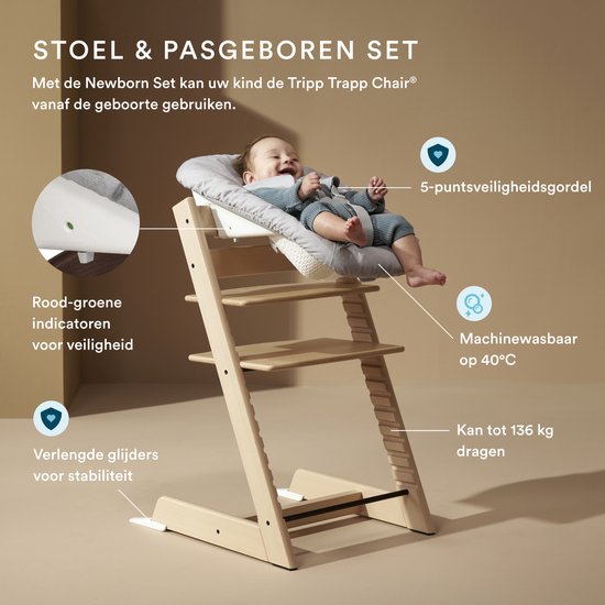 Stokke Tripp Trapp-kinderstoel, naturel (inclusief stoel en