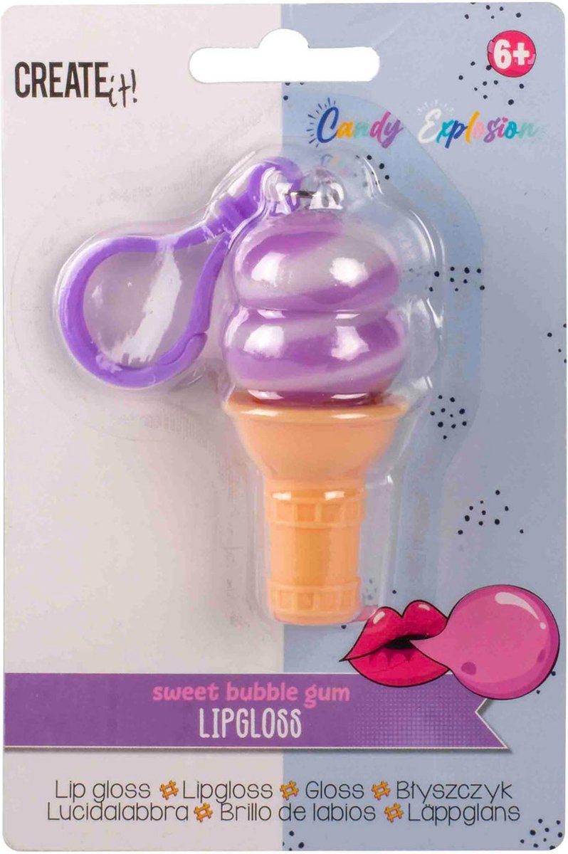 Create It! Candy Explosion Lipgloss Ijsje Sleutelhanger