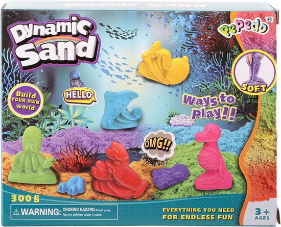 Dynamic Sand Set - Oceaan - 300 gram - Met Accessoires - Speelzand - Kinderen - Kado Tip !!