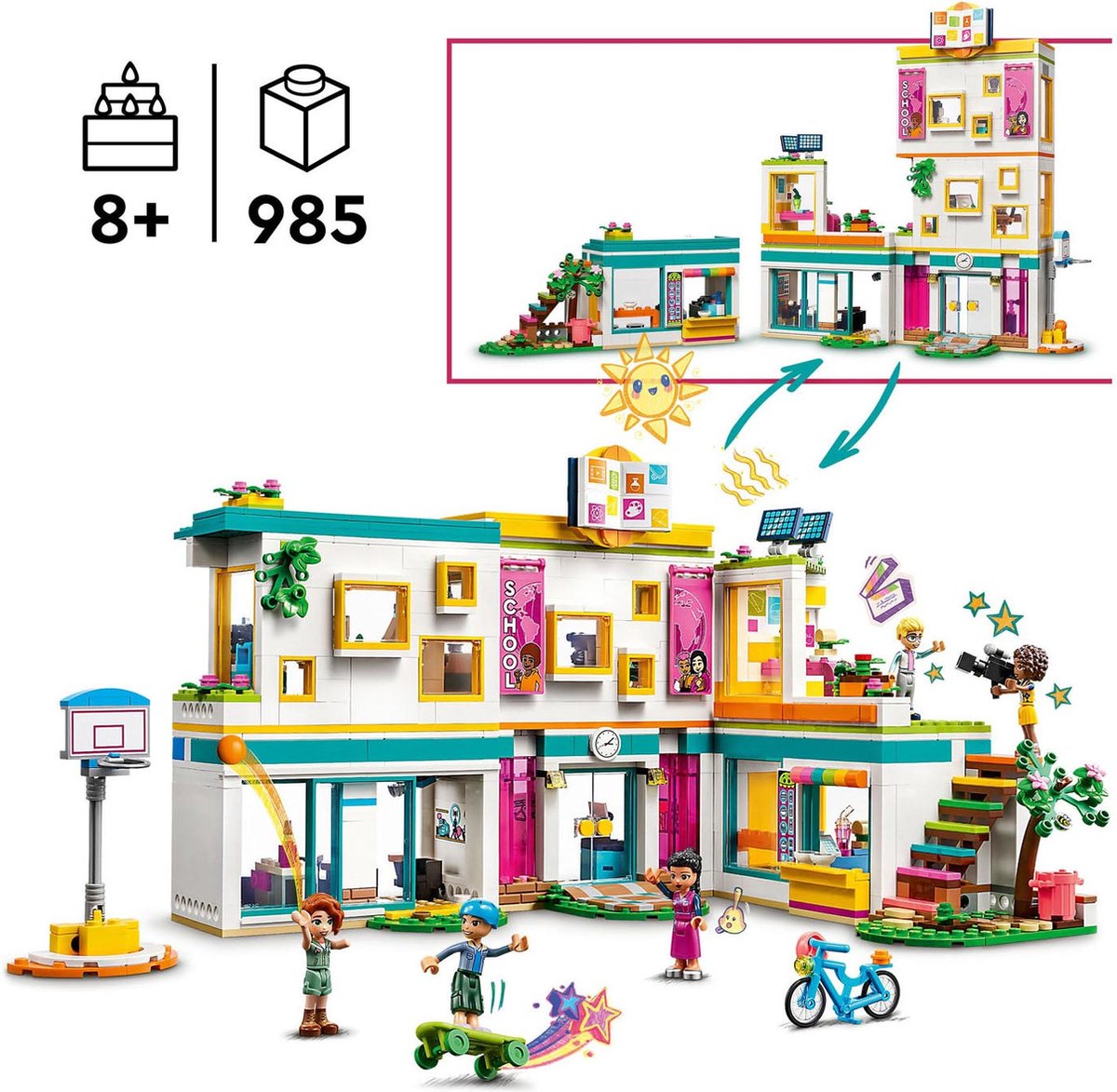 LEGO Friends Heartlake Internationale school Speelgoed met 5 Minipoppetjes -41731 — afbeelding 10
