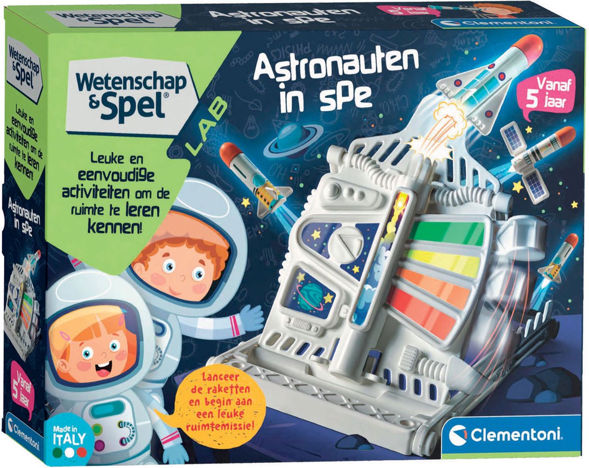 Clementoni Wetenschap en Spel - Astronauten in Spe - Wetenschap Speelgoed - Experimenten - 5 jaar en ouder