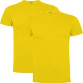 Geel 2 pack Premium t-shirts Roly Dogo maat 3XL