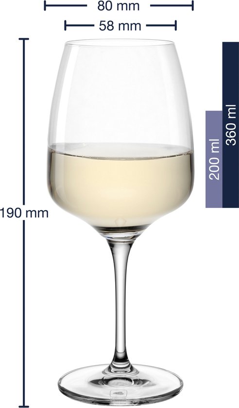 Leonardo CESTI Witte wijnglas 360ml - Senses of Living Leonardo CESTI Witte wijnglas 360ml - Senses of Living