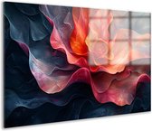 Bloem schilderij op glas - Natuur schilderij - Glasschilderijen Textuur - Klassiek schilderijen - Acrylaat - Slaapkamer wanddecoratie acrylglas 150x100 cm