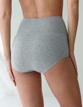 Culottes Taille Haute - 95% Katoen - Sous-vêtements Femme - XXL - Grijs - 6 Pièces -