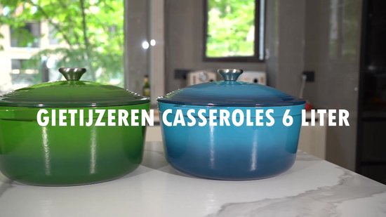 Lava Cookware TRENDY gietijzer geëmailleerde braadpan / braadpan, ovaal