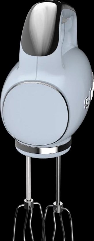 SMEG HMF01CREU Handmixer - 250W - 9 Snelheden - Turbofunctie - LED Display - Inclusief 6 RVS Gardes & Deeghaken - '50s Style - Crème