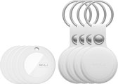 Bol.com MiLi MiTag iOS FindMy Bluetooth Tracker met Sleutelhanger Wit 4-Pack aanbieding