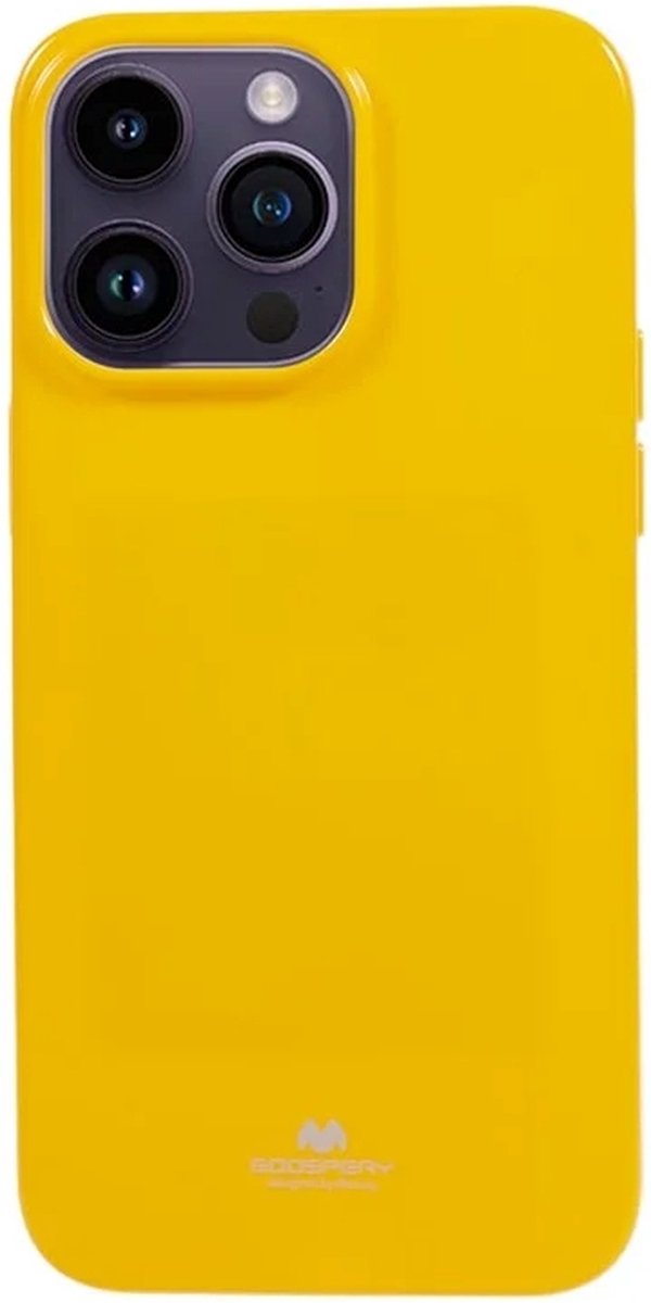Goospery - iPhone 15 Pro Max - Backcover hoesje - Jelly - Geel