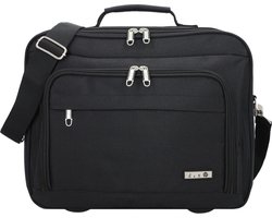 D&N Bags & More - Vliegtas 28 cm (zwart)