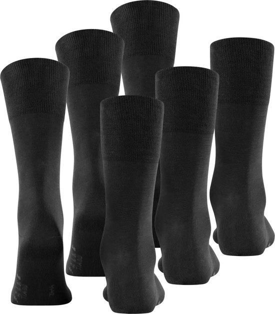 FALKE Tiago Lot de 3 paires de chaussettes Business & Casual en Katoen biologique pour homme Bleu - Chaussettes 44