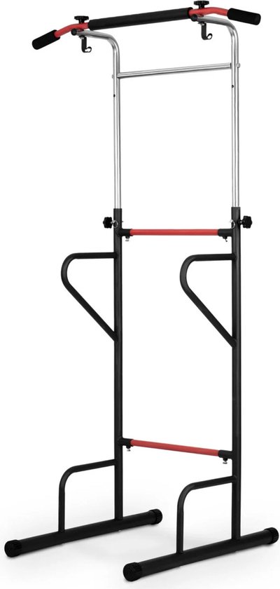Kipika 32 Plafond gemonteerde optrekstang, Heavy Duty, verstelbare, multifunctionele kin-up bar, thuis gym workout systeem, met bokszakhanger en weerstandsbanden training