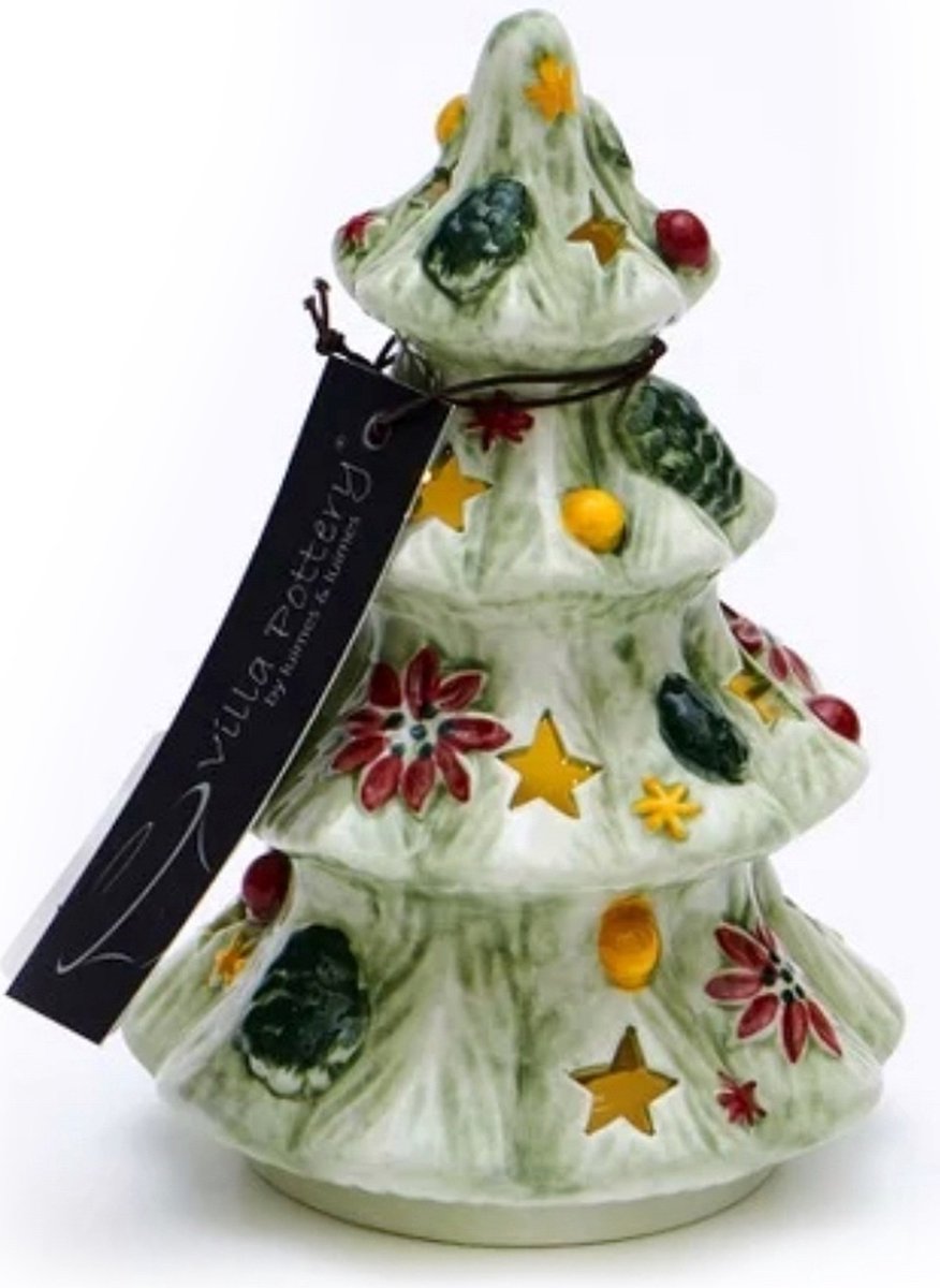 Kerstboom - Kerstdecoratie - Porselein - Decoratie - Kerst - Kerstsfeer - Winterdecoratie - Christmas - Kerstcadeau - Sinterklaascadeau - 5 December - Ledlicht - Ledlamp - Christmas tree 1_1A