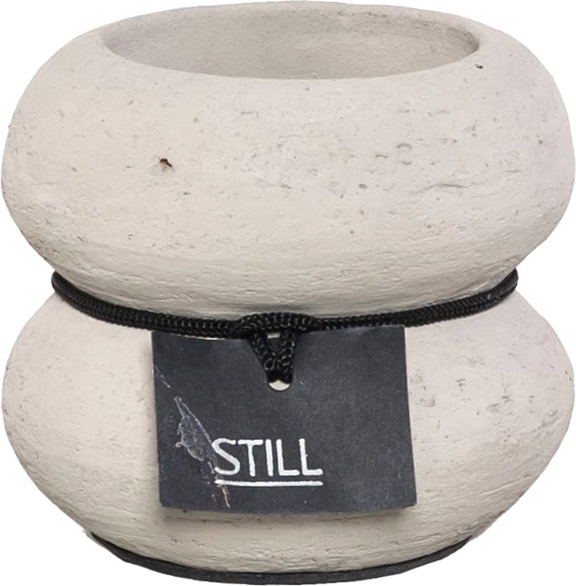 STILL - Waxinelichthouder - Dubbel - Maxi - Beige - 10 x 8 cm
