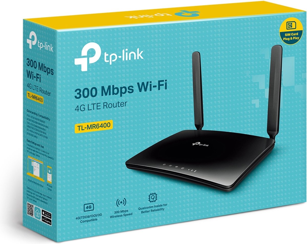 TP-Link TL-MR6400 - 4G Router - 300 Mbps - WiFi 4 – foto 4