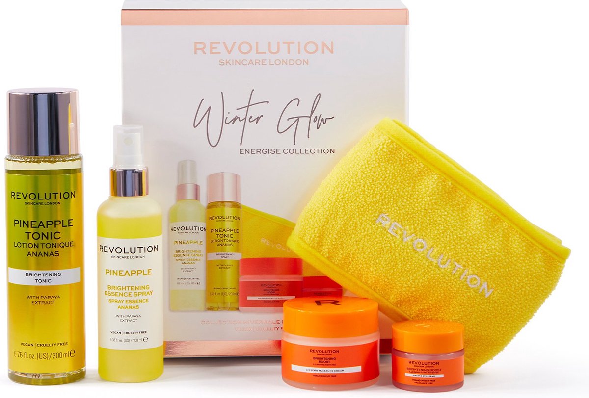 Goedkoopste Revolution Skincare Winter Glow Energise Collection - Gezichtsverzorging - Cadeau - Set - Gift Set - Cadeauset - Kerst - Feestmaand