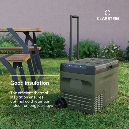 Klarstein PolarForce Compressor Koelbox - 30 Liter - Bereik: -20°C tot 20°C - Groen van Merkloos — afbeelding 2