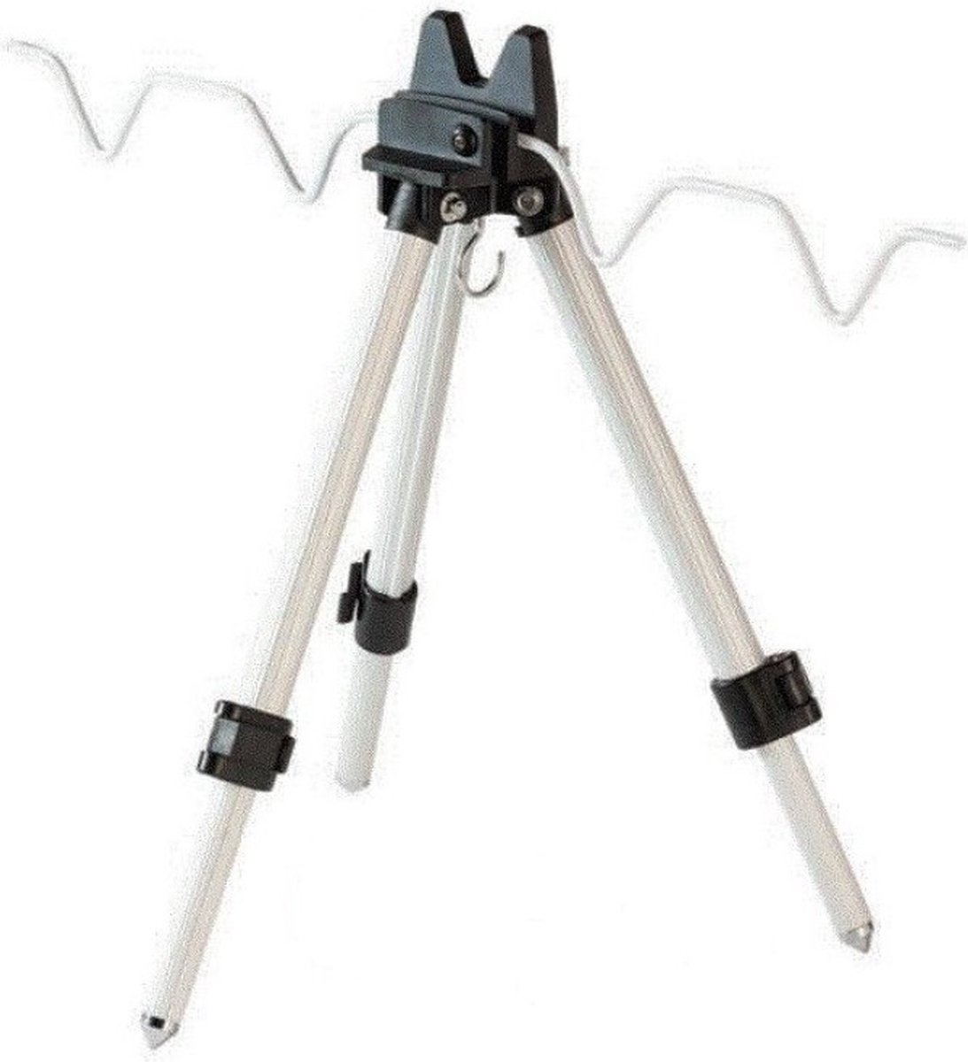 Fil Tripod 210 - Driepoot Hengelsteun - Verstelbaar tot 46cm - Aluminium - Voor maximaal 4 hengels - 3-leg Rodpod