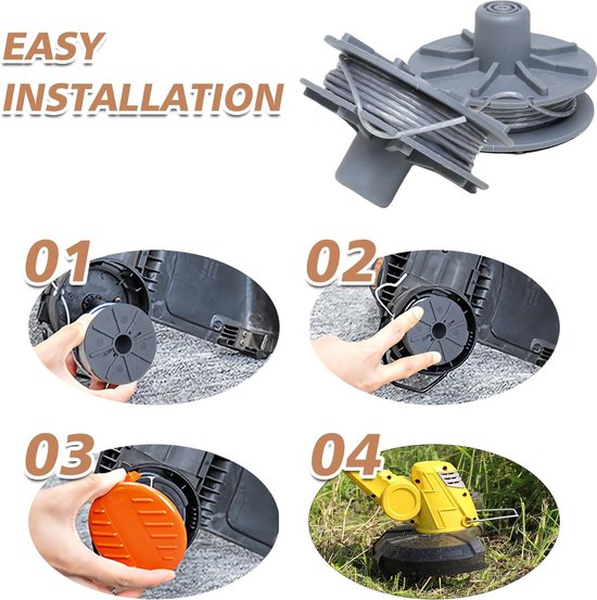 peaceking 6 stuks grastrimmer, spoelen, grastrimmer, spoelen compatibel met Gardena 5307-20 van PEACE — afbeelding 3
