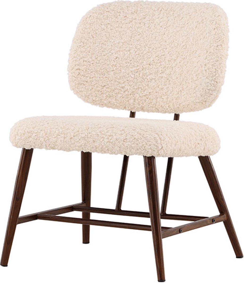 Midland fauteuil teddy wit.