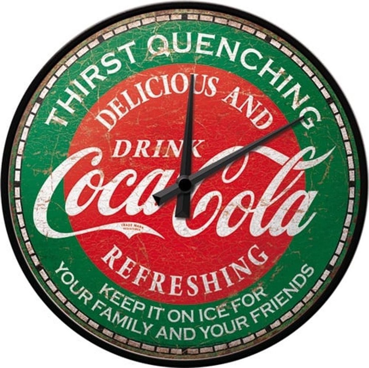 Klok Coca-Cola - Thirst Quenching Green