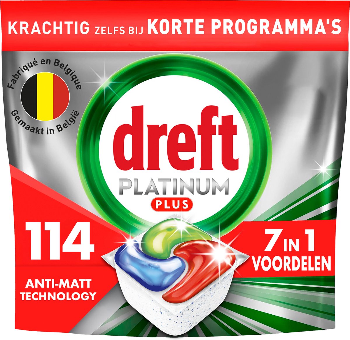 Goedkoopste Dreft Platinum Plus All In One Vaatwasmiddel - Anti-dofheidstechnologie - Voordeelverpakking 6 x 19 Vaatwastabletten