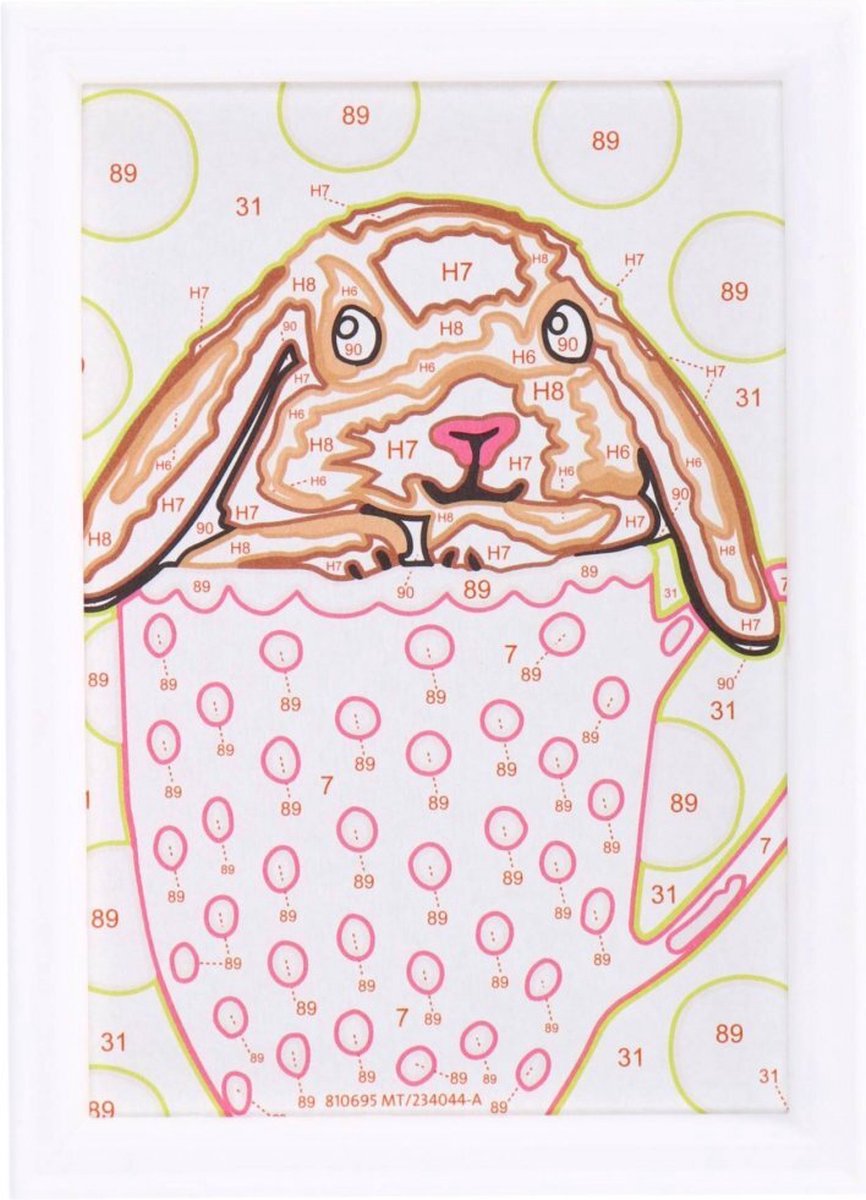 Ravensburger CreArt Bunny Cup - Schilderen op nummer voor kinderen — afbeelding 6