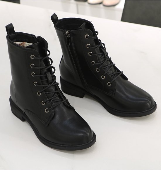 Bottines femme noires bottines taille 37 bottines lacets