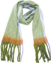 Écharpe - motif - hiver - chaud - accessoire - multicolore - franges - froid - frais - cadeau - cadeau - 190x40 - dames - femmes - unisexe - hommes - adultes - fête
