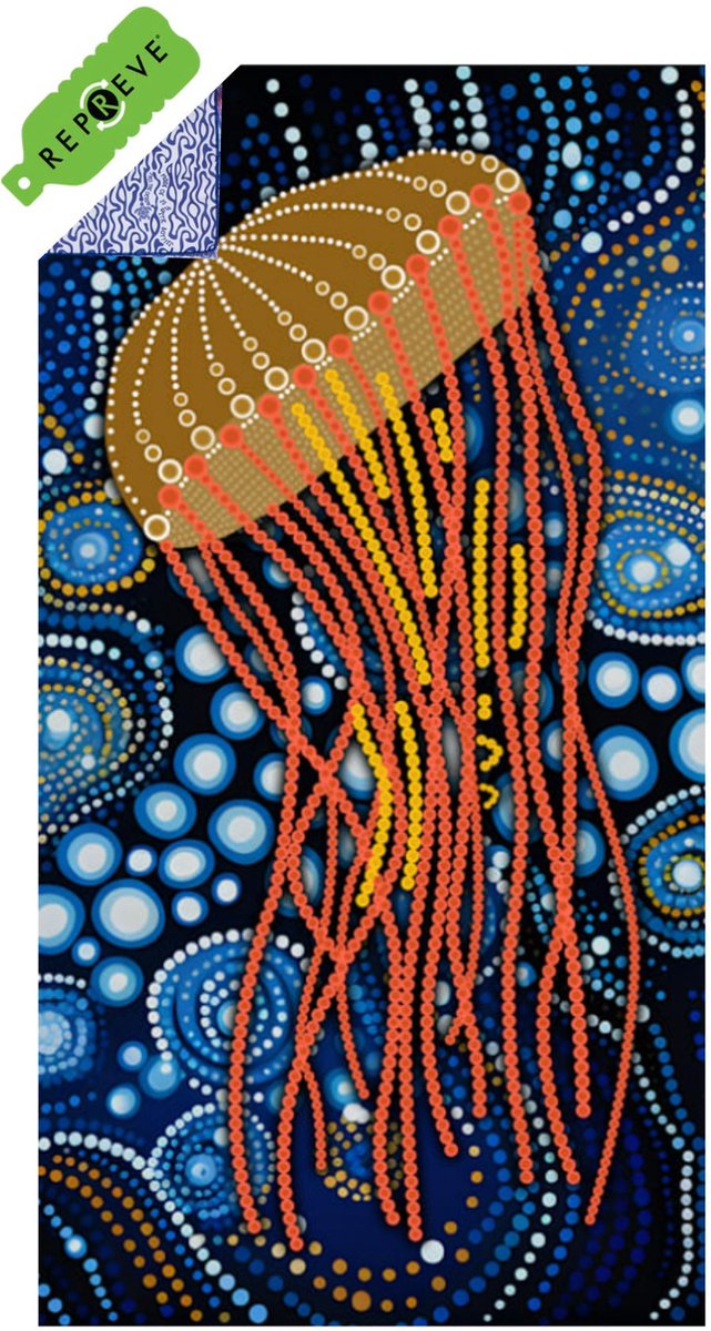 SooBluu sneldrogende reishanddoek strandlaken-Jelly– 100 x 190 cm