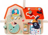 Lilliputiens - Activiteitenpaneel Boerderij - Dit Houten Activiteitenpaneel Kan Eenvoudig Aan De Babybox Worden Bevestigd Met Het Klittenband - Dit Paneel Is Gemaakt Van Beukenhout - Geschikt Vanaf 9 Maanden