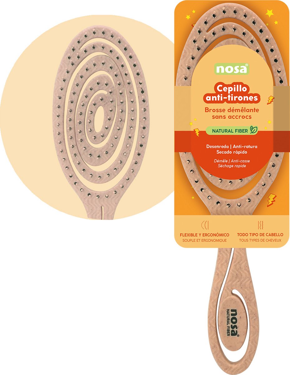 Nosa Detangler Brush Oranje