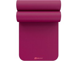 Hop-Sport HS-NB015GM – Fitnessmat – 190x60 cm – 1,5 cm dik – Antislip NBR schuim – Inclusief draagriem