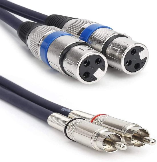 Seismic Audio Cavo Patch XLR Doppio Maschio, 9 M, 2-XLRM A 2-RCA Audio Cord (SAXFRM-2X3 - Foto 5