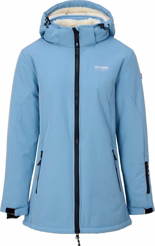 Nordberg Teddy Winterjas - Dames - Lichtblauw - Maat XL