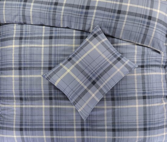 Day Dream Sölden - Flanel - Dekbedovertrek - Tweepersoons - 200x200/220 cm - Blauw — afbeelding 3