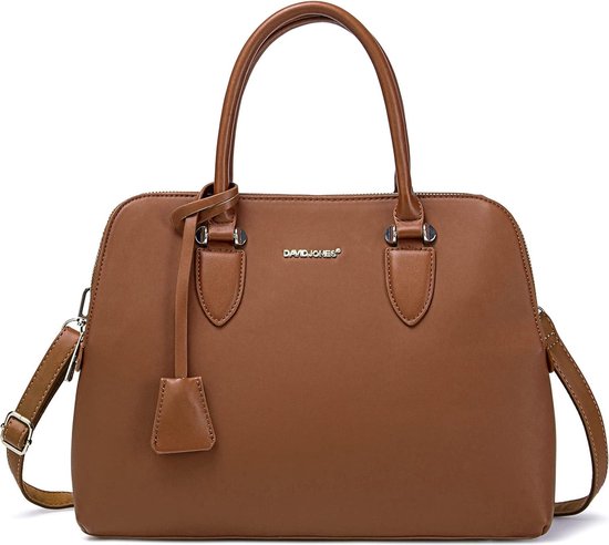 David Jones Dames Bugatti Handtas Draagtas Shopper Tote PU Leer Schoudertas Veel Zakken Vakken Rits Crossbodytas Vrouwen Meisje Tassen Mode Stad Werk Zwart 672872071