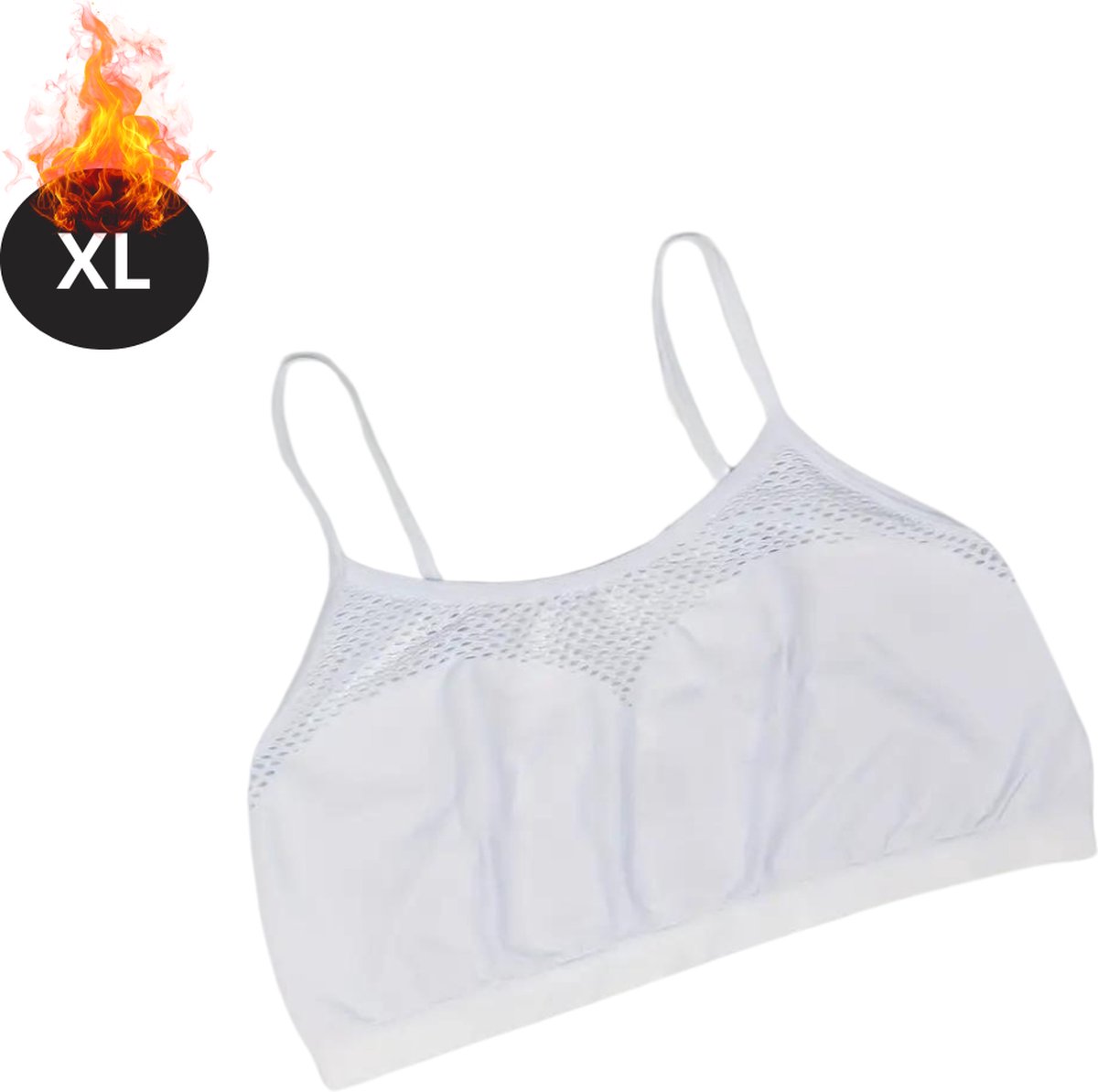 Nivard BH Zonder Beugel - Zonder Bandjes - Push-up Bh's - Comfort Beha - Comfortabel - Sexy - Wit