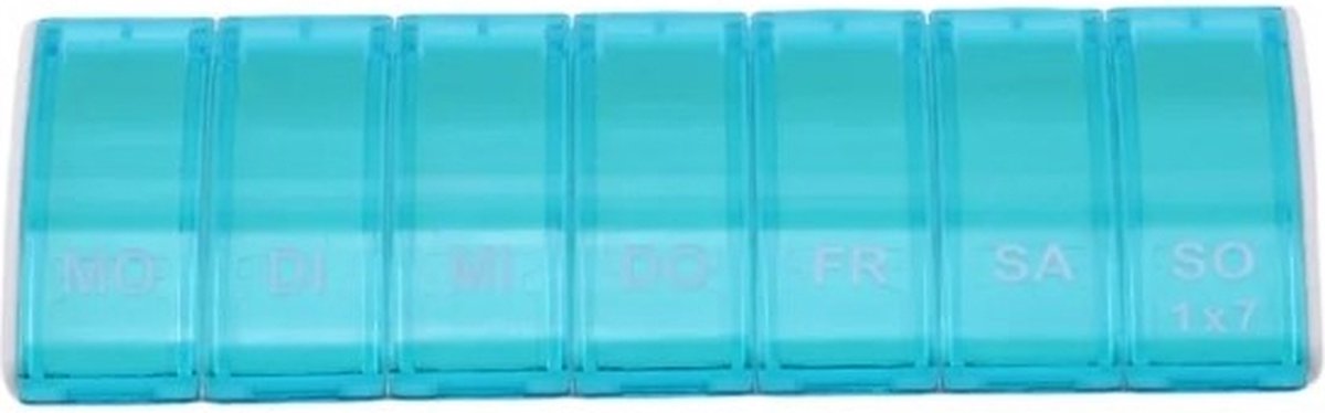 Goedkoopste Scoby - Pillendoos 7 Dagen - 7 Vakjes - Medicijnen Planner - Blauw