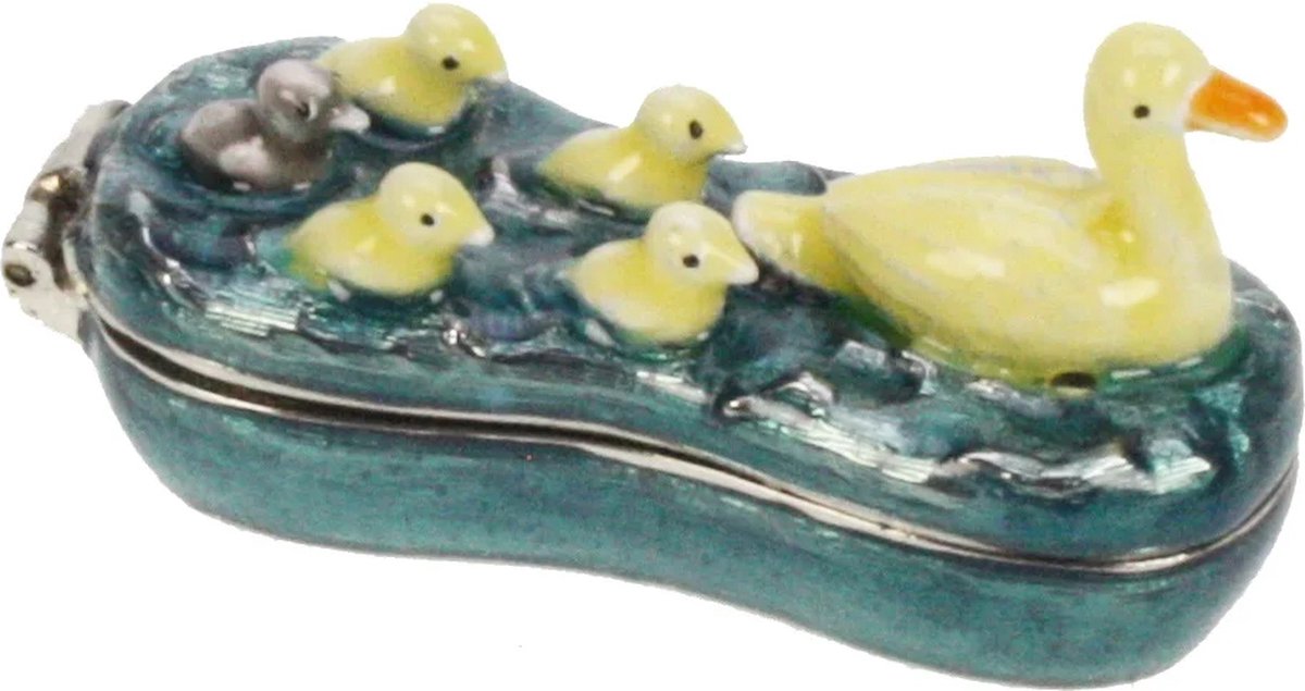 Doosje Eenden familie 5,5x2,2x2,8cm