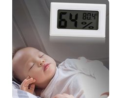 CHPN - Hygrometer - Thermometer - 2 in 1 - Wit - Luchtvochtigheid meten - Kamertemperatuur - Hoe vochtig is het in jouw huis?