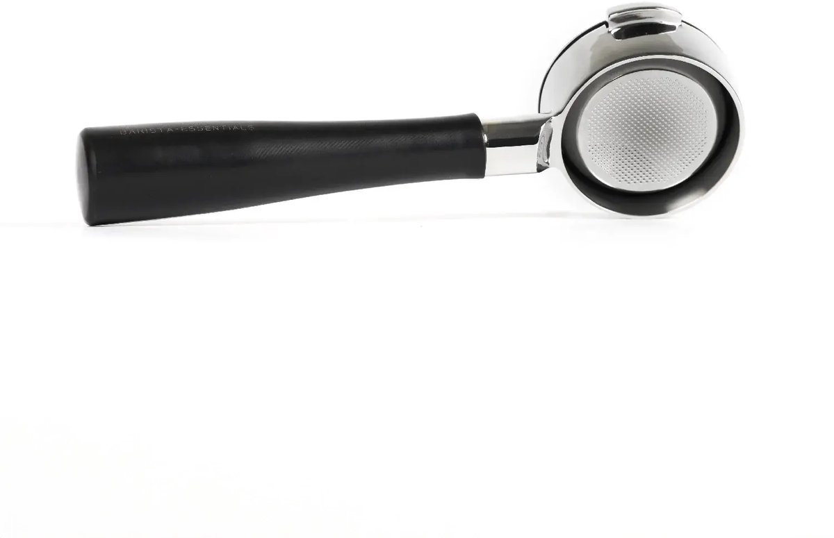 Naked Portafilter - 58mm E61 - Zwart - RVS - Bodemloze Filterdrager - Portafilter 58mm - Portafilter - Filterdrager - Bottomless Portafilter – Piston - ECM – Espressomachine - Barista Essentials