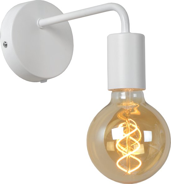 Lucide SCOTT - Wandlamp - 1xE27 - Wit