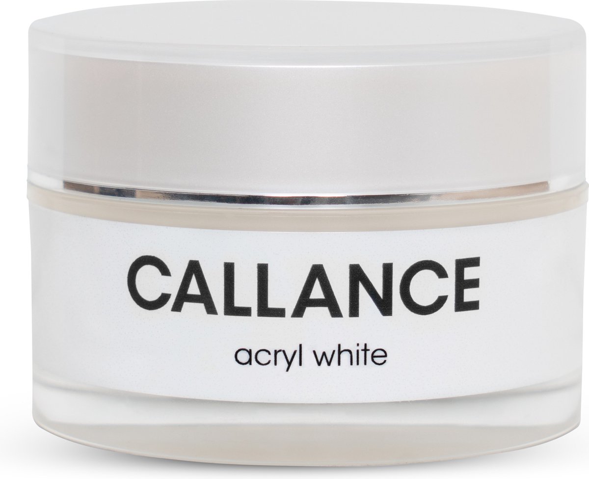 Goedkoopste Callance Acryl Poeder White 50ml - wit - witte acrylpoeder - acrylic powder - acrylnagels - acryl - nagels - nagelstyliste - manicure - nagelverzorging