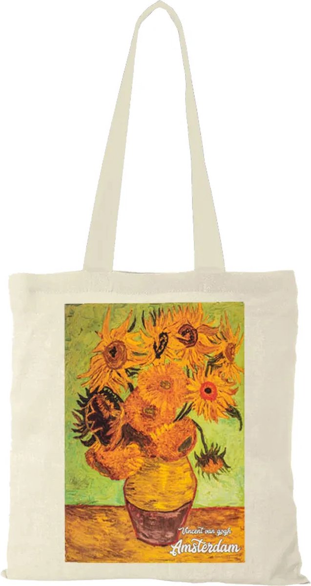 Canvas Tas - Zonnebloem - katoenen tas - schoudertas dames - tassen dames - schoudertassen