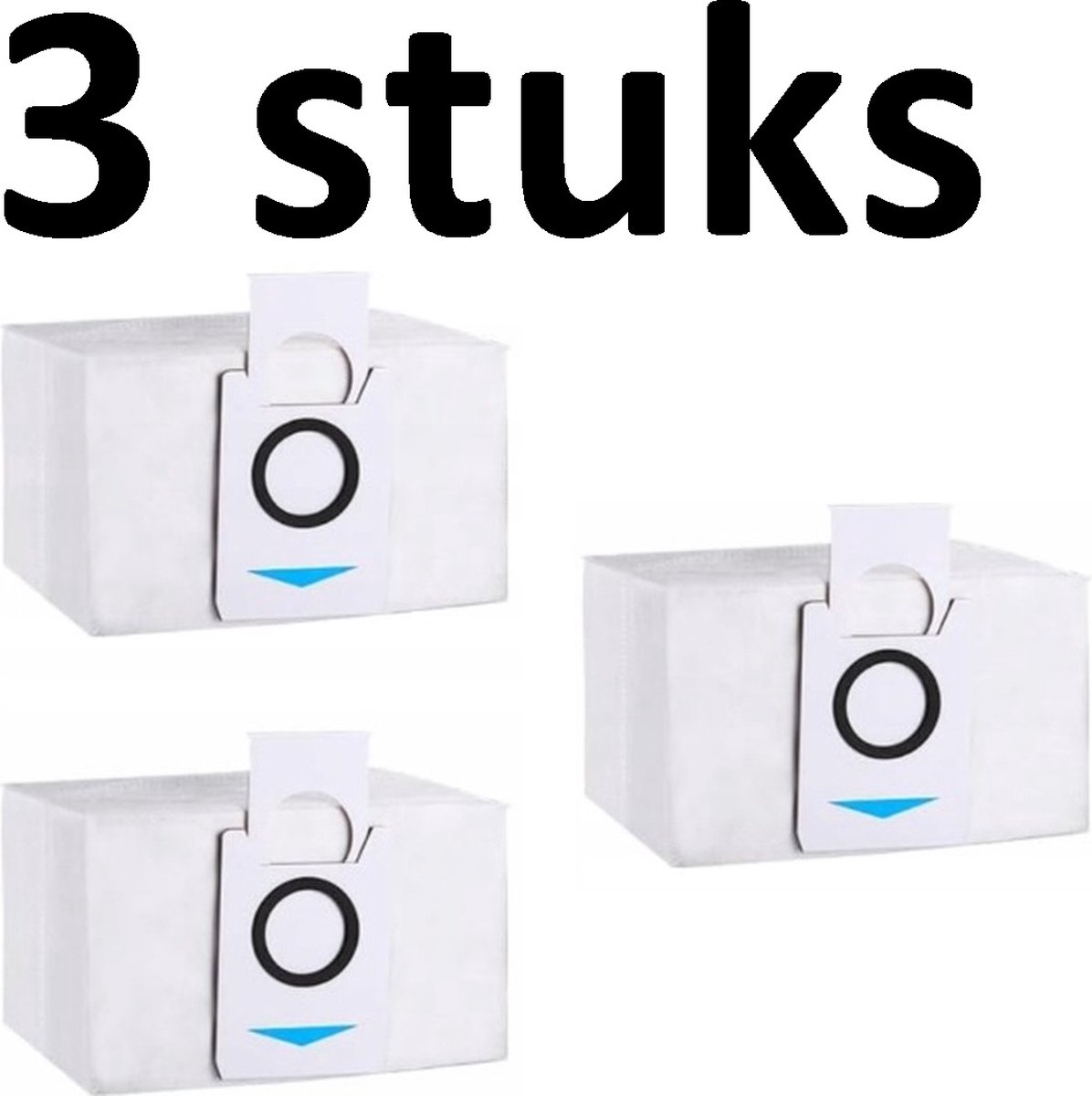 3 x stofzakken geschikt voor de Ecovacs Deebot X1 OMNI / T10 OMNI / X1 TURBO - Vuilafvoerzakken - Grote Capaciteit Stofzuigerzak - Hoogwaardige vervanging - Compatibel met model: Ecovacs: Deebot X1 OMNI T20 OMNI T10 OMNI X1 Turbo - 3 stuks afvalzak